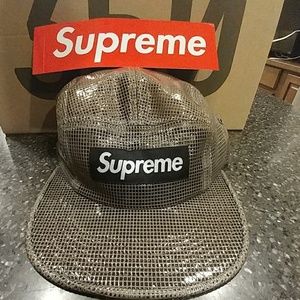 Laminated box weave camp cap